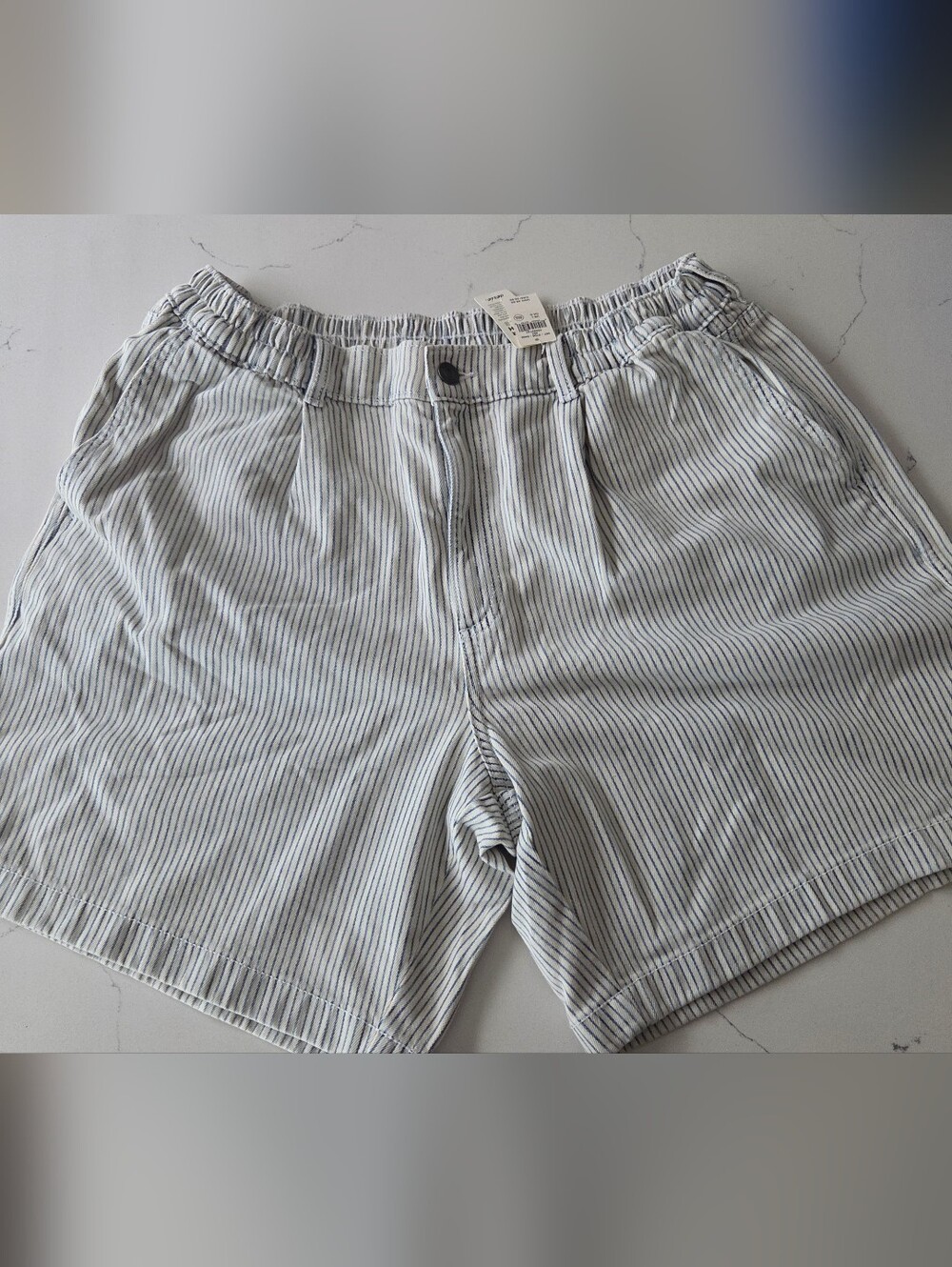 aerie Striped Denim Trouser Jorts
